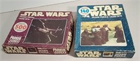 Two 1977 Star Wars Jigsaw Puzzles Boxes Open