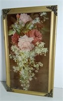 Paul De Longpre Floral Wall Hanging 10x17"