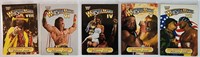 5pc Misc. WWF Wrestle Mania Cards