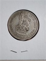 1934 UK Silver Shilling VF30 King George V