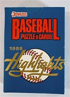 1986 New Sealed Donruss Baseball Puzzle & Cards Hi