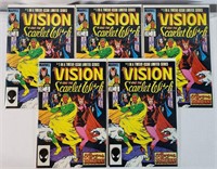 5pc 1985  Marvel The Vision and the Scarlet Witch