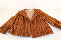 Vintage Mink Coat, Waist Length - Small