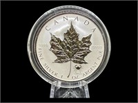 2004 Cancer Privy Mark Silver Maple Coin