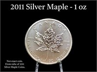 2011 Canadian Silver Maple $5 Coin