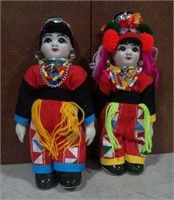 Two 6" Thai Porcelain Dolls 9J