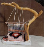 Native American Female Doll Weaving 1B1A