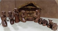 Hand Carved Nativity Scene 1B1B