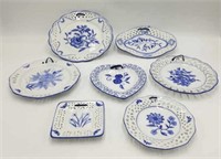 Collection Of 7 WMG Decorative Hanging Plates 5W3B