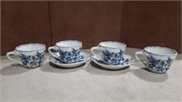 (6) Piece Blue Danube Japan Set,Teacups&Saucers