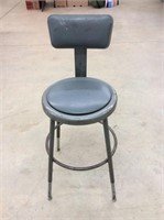 Workbench Stool Seat Adjustable Legs With Back