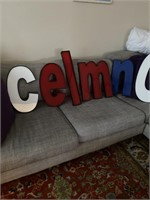 Large plastic letters between 16 to 21 inches