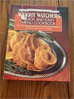 Weight Watchers quick and easy menu cookbook
