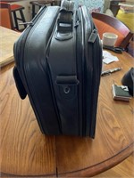 Computer bag with three compartment outside flap
