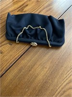 Black vintage evening purse
