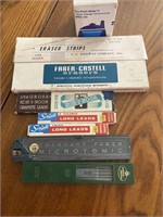 Eraser strips, Faber, Castell, erasers, graphite,