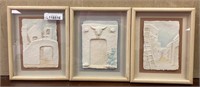Native American Signed Wess Cast Paper Frames