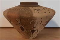 Genuine Native American Handmade Pot,HB16C