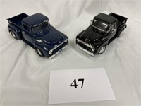 Lot of 2 Scale 1:24 1956 Ford-100 Pick Up  Models