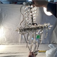 Light Fixture with extra crystal Prisms