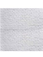 NEW $47 8'x8'ft SJOLOON White Brick Wall Backdrop