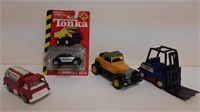Lot Of 4 Vintage Tonka & Tootsie Toy Cara.F1J