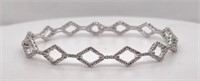 1.40 Ct Diamond Geometric Bracelet 14 kt