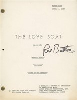 Red Buttons signed "The Love Boat" script