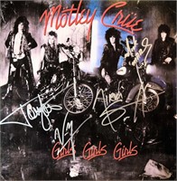 Motley Crue signed Girls, Girls, Girls album