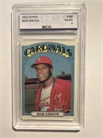 1972 Topps Bob Gibson baseball card