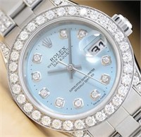 Rolex Ladies Datejust Diamond Watch 2.50 Cts