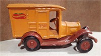 Vintage Cast Iron Apple Sidra Delivery Truck .12C