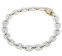 $ 11,680 4.50 Ct Diamond Mariner Link Bracelet