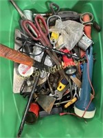 Two tote of tools and miscellaneous items