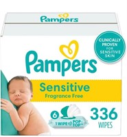 NEW-6Pk Pampers Baby Wipes, Sensitive Wipes