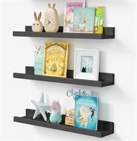 $50.00 Black Floating Shelves for Nursery Books,
