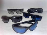 Lot of 5 pair sunglasses black frames