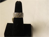 18k White Gold Sapphire & Diamond Ring