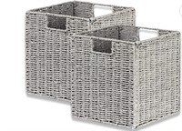 $37.00 Wicker Baskets, Set of 2 Hand Woven Paper