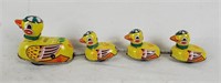 1960s Tin Litho Wind-up Ducks Toy
