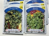 $30.00 AMERICAN SEED - CILANTRO AND BASIL, 29