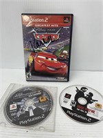 Lot of 3 PlayStation 2 games Cars, midnight club