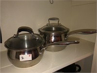 (5) Stainless Cookpans