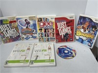 Lot of Wii games dancing karaoke Wii fit and
