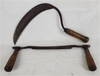 Antique Draw Knife & Hand Sickle