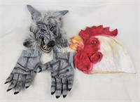 Halloween Masks - Werewolf W/ Hands, Rooster