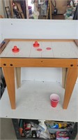 Mini air hockey table tested works