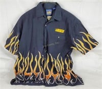 Jeg's Racing Flames Shirt Size L