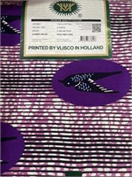 6 YARDS PRINTED BY VLISCO IN HOLLAND 2PK