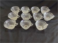 Glass cups and dessert bowls